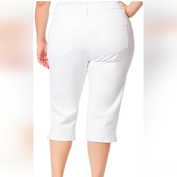 Glorious Vanderbilt Amanda White Stretchy Capris Sz 16W Great condition - Picture 3 of 15